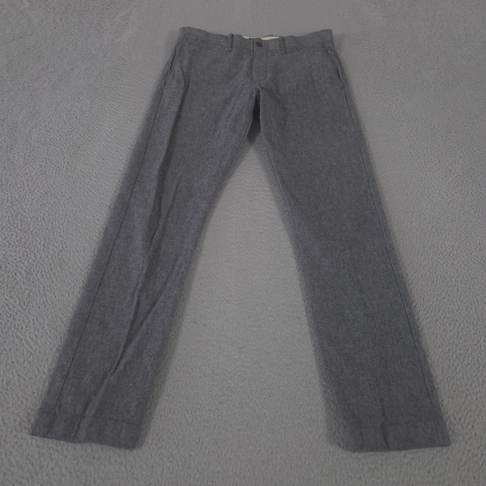 J.Crew Pants Mens 32x32 Grey 484 Slim Leg Stretch Chino Cotton Blend Preppy Work